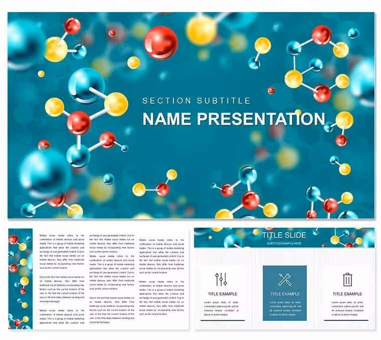 "Molecular Structure Chemistry Keynote Template: Building Bonds, One Slide at a Time"