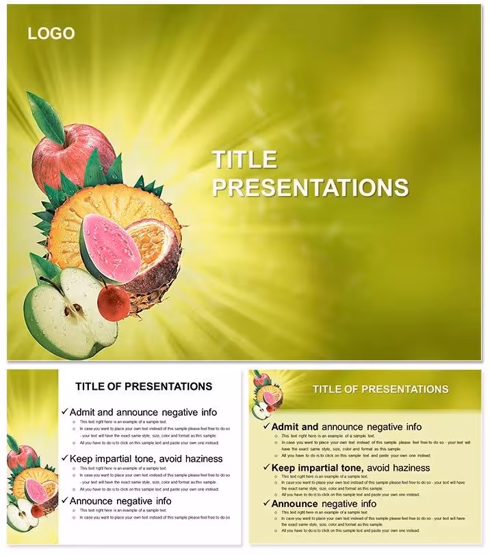 Useful Properties of Fruit Keynote for Nutrition Decks