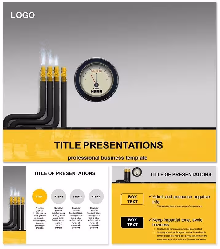 Gas Conduit Keynote Template: Streamline Your Energy Sector Storytelling