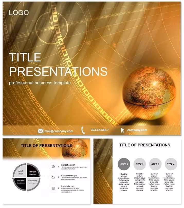 See Land PowerPoint Template: Geographic Narrative Craft