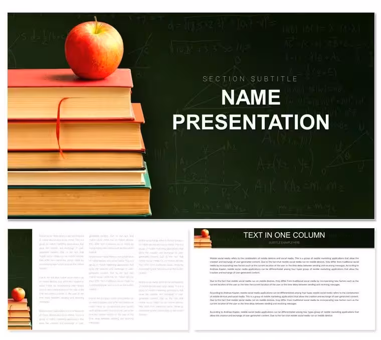 Math Lessons Keynote Template for Teachers