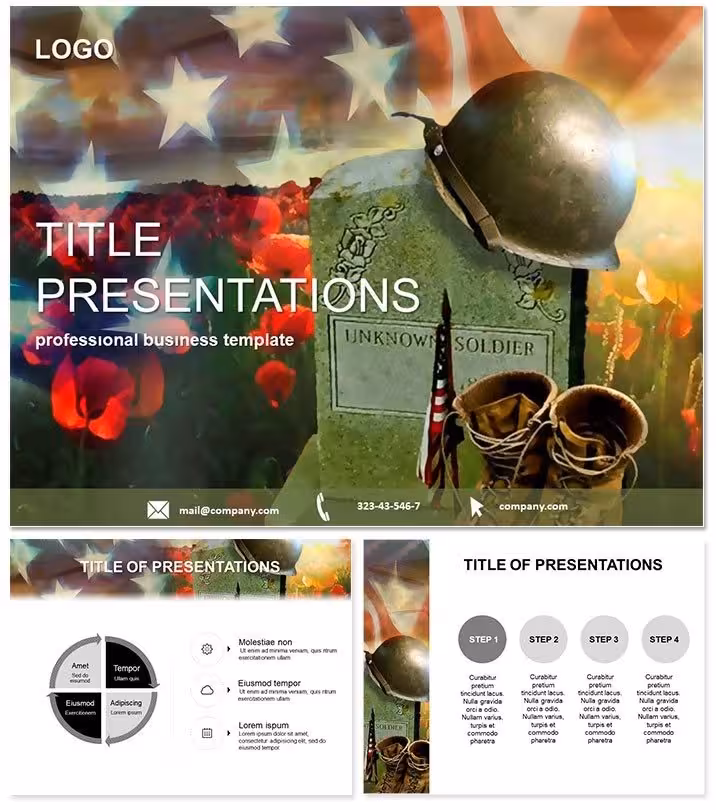 Commemorate Heroes with Memorial PowerPoint Template