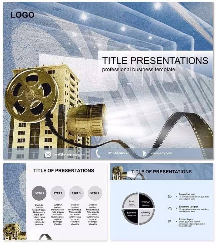 Movie Collection Art Keynote Template: Reel in Audiences