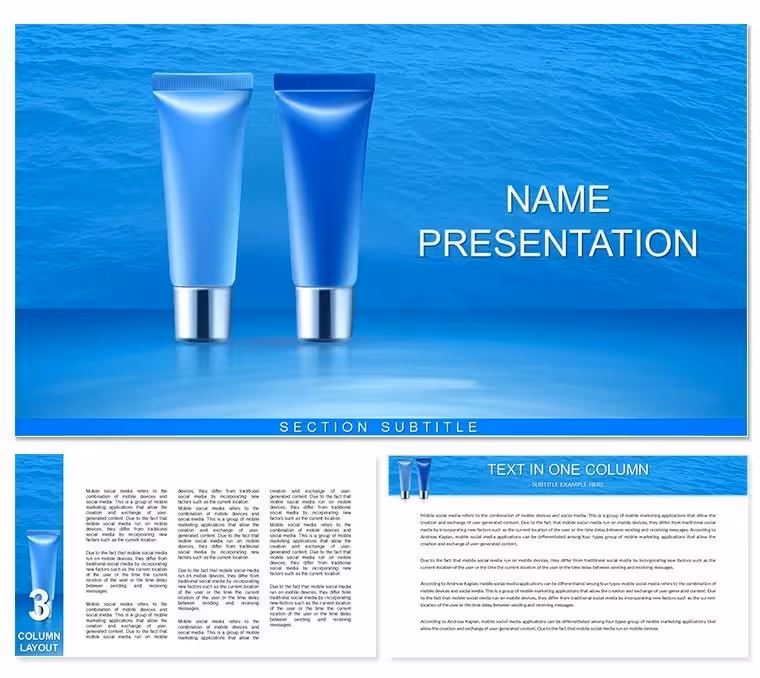 Anti Aging Cream - Skincare Keynote template