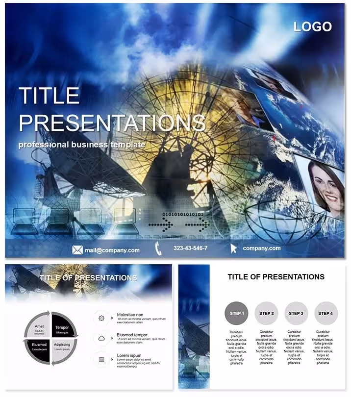 Satellite Television PowerPoint Template: Broadcast Ideas with Impact