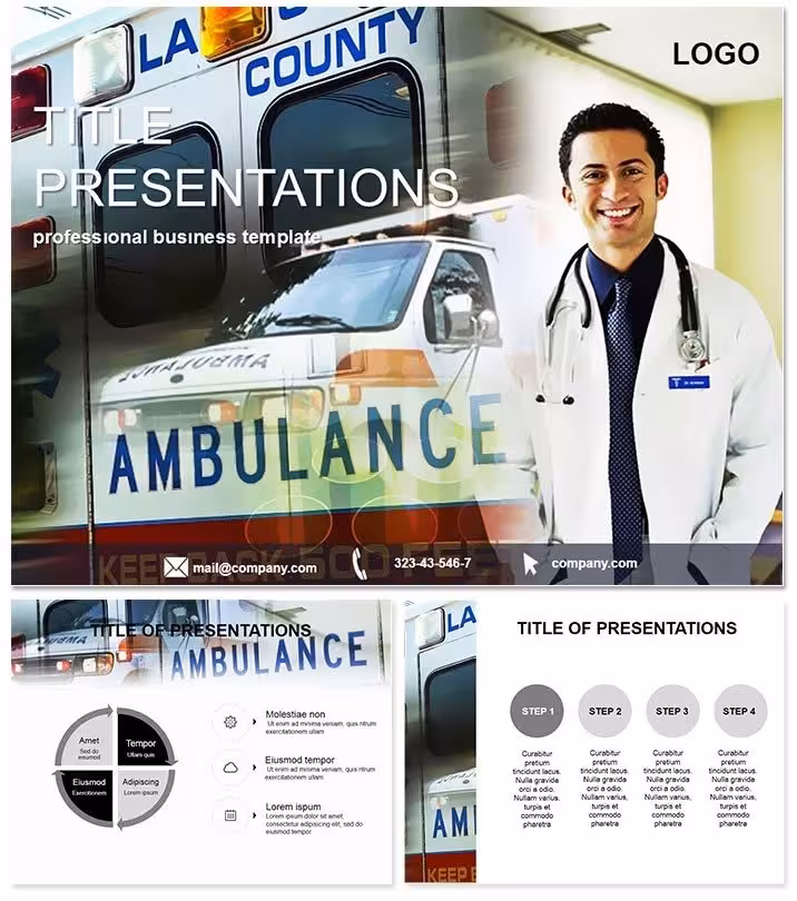 Ambulance Medic Emergency PowerPoint Template