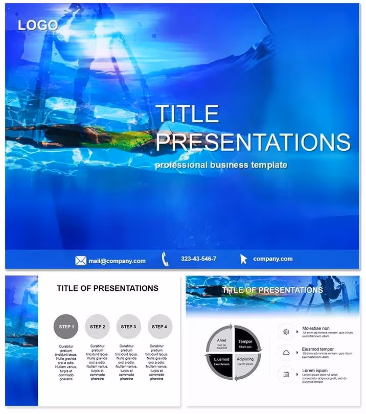 Fun Swimming Pool Keynote Template