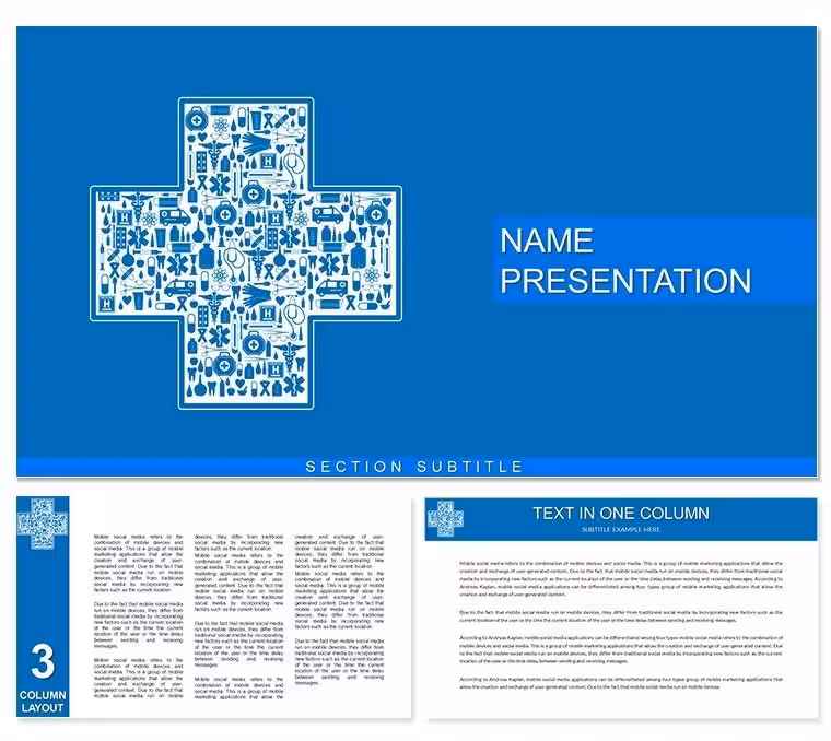 Medical Emblem Keynote Templates - Themes