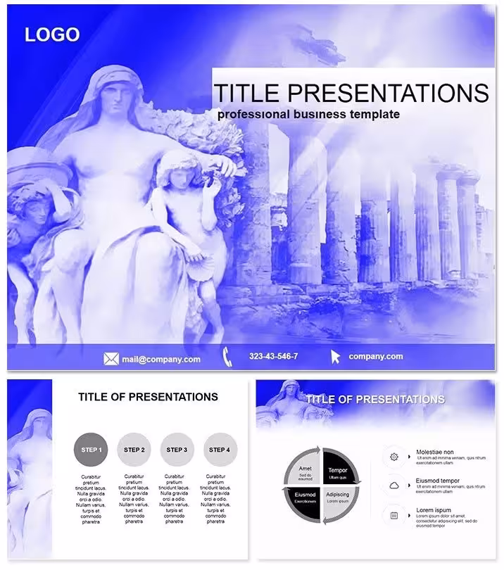 Timeless Artistry: Antique Sculpture Keynote Template
