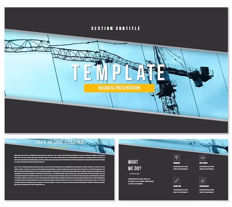 Job Operations Manager Keynote Template for Presentation
