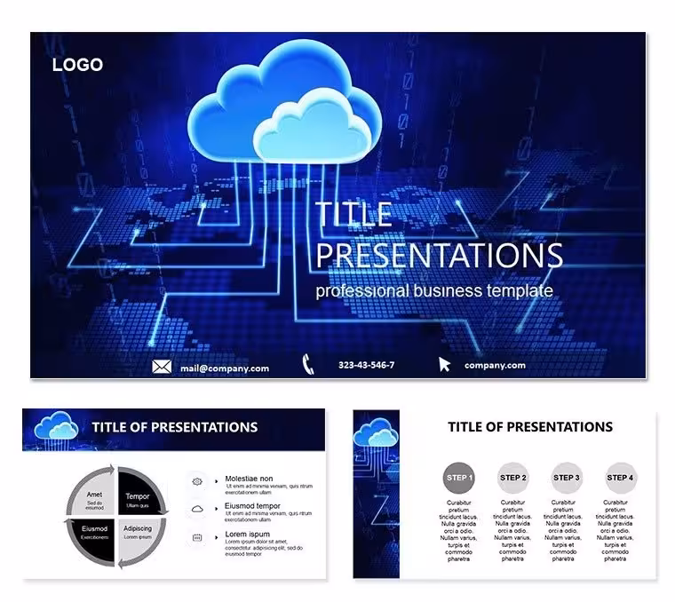Cloud Storage PowerPoint Template: Secure Your Data Story