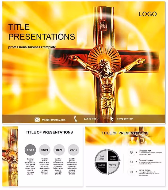 Timeless Christian Cross Keynote Template