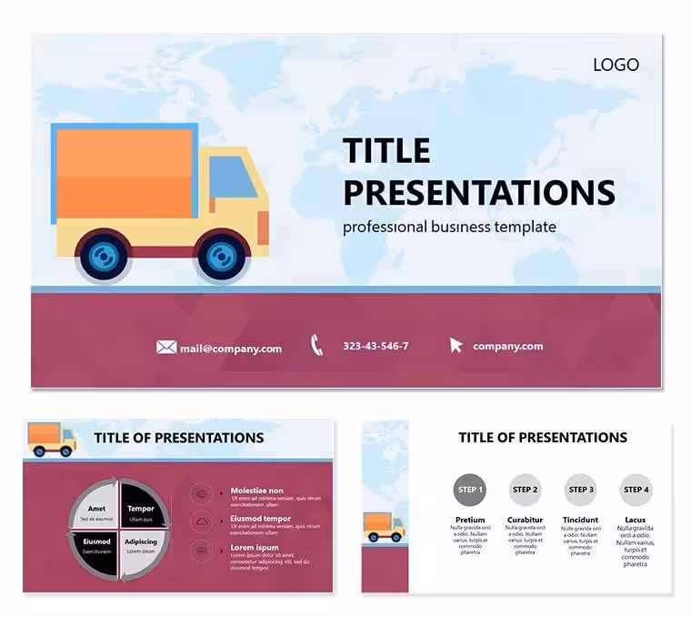 Cargo Delivery PowerPoint Template: Streamline Supply Chain Stories