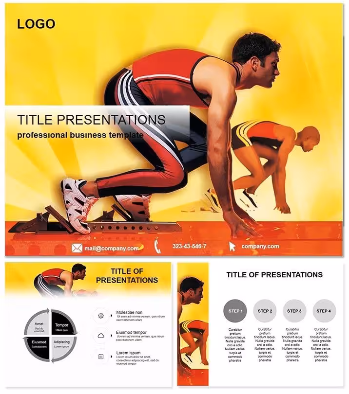 Sprint Start PowerPoint Template: Launch Ideas into Overdrive