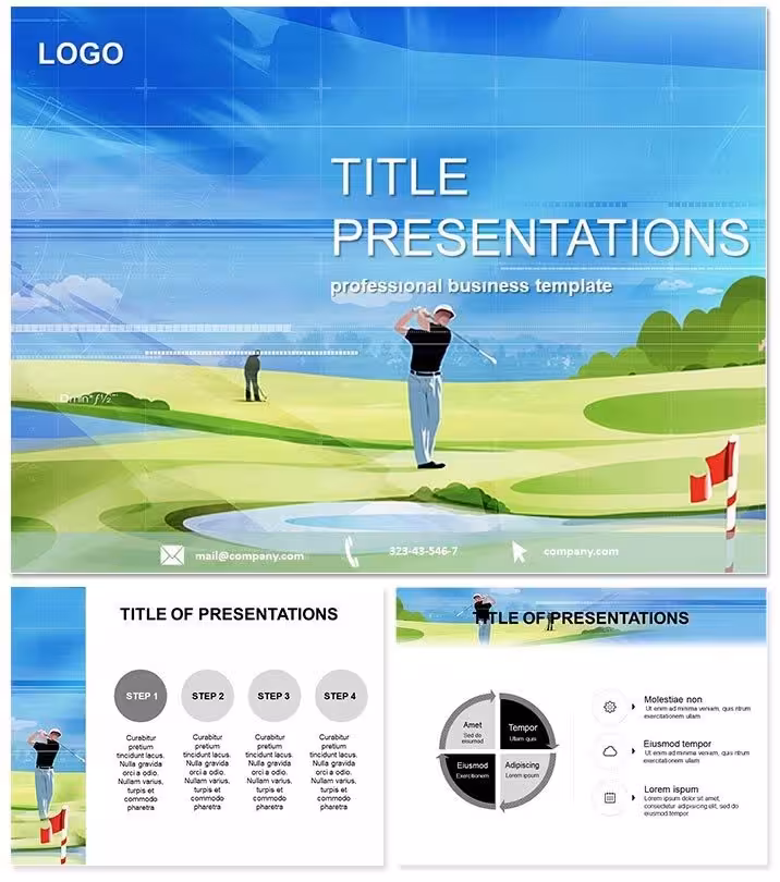 Golf Game Keynote Template Design