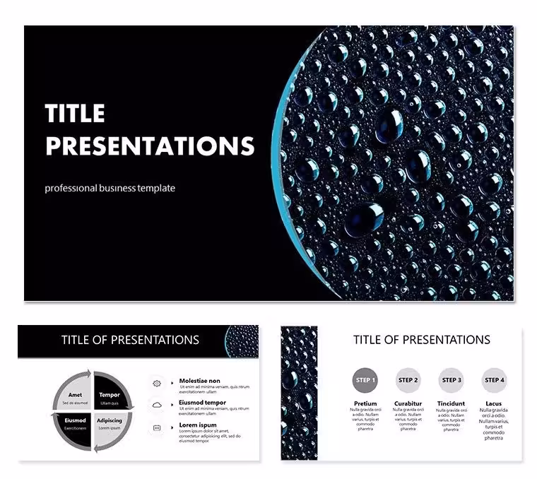 Abstract Bubbles Background PowerPoint Template for Presentation
