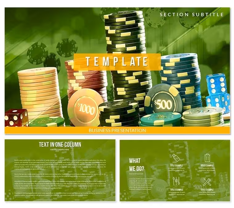 Strategies for Casino Games Keynote templates