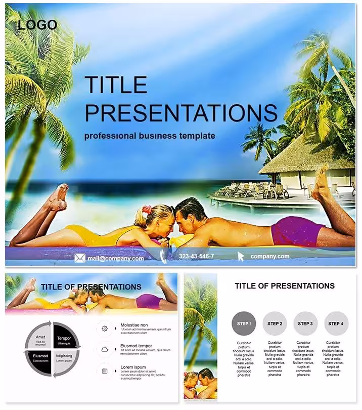 Sea Resorts PowerPoint Template for Pros
