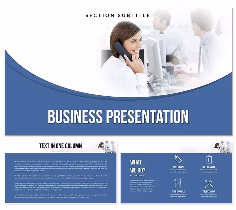 Customer Relationship Communication Keynote Template: Build Lasting Connections