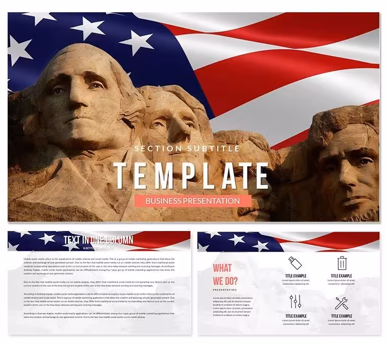 States of the USA Keynote Templates Presentation