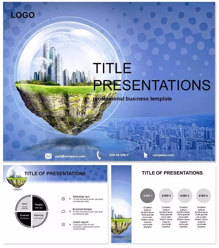 Overview Business World PowerPoint Template