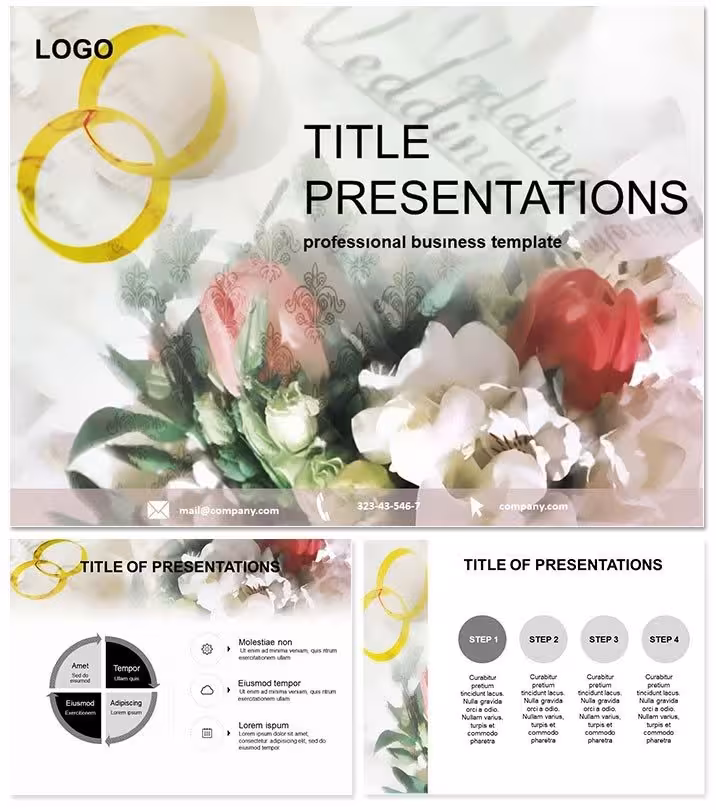 Artistic Floral Vector PPT Design Template