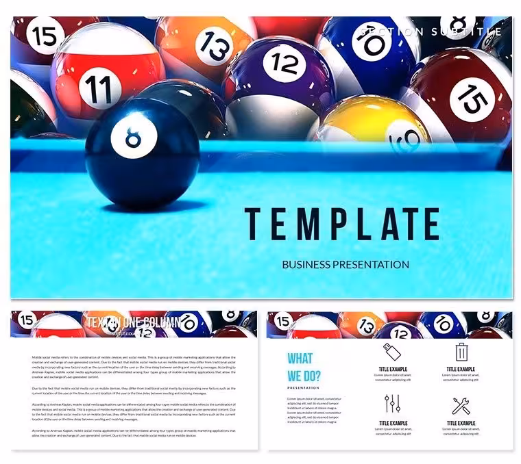 Billiards Rules: How To Play Billiards Keynote templates