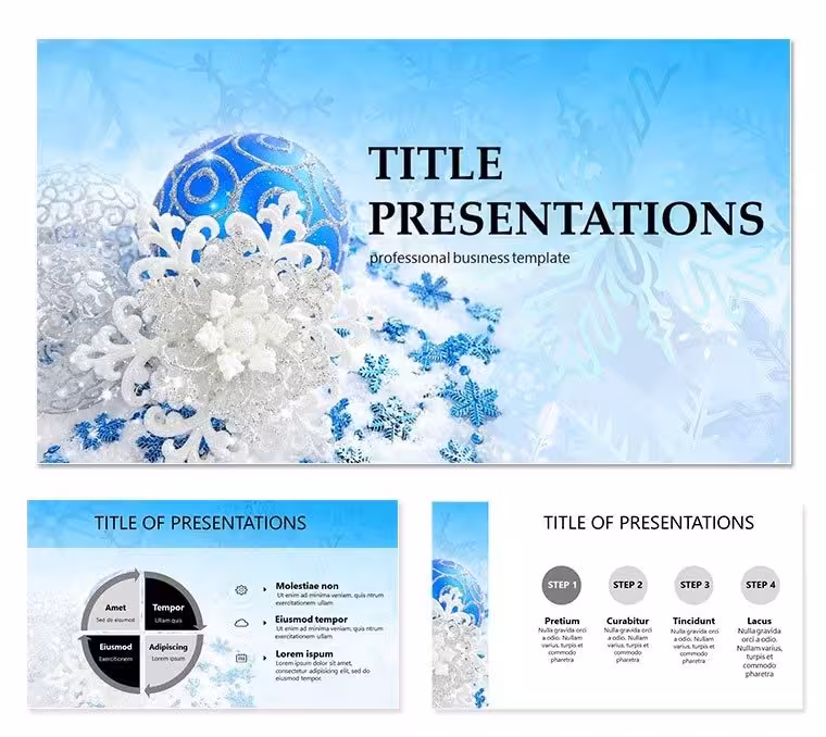 Happy New Year and Merry Christmas PowerPoint templates