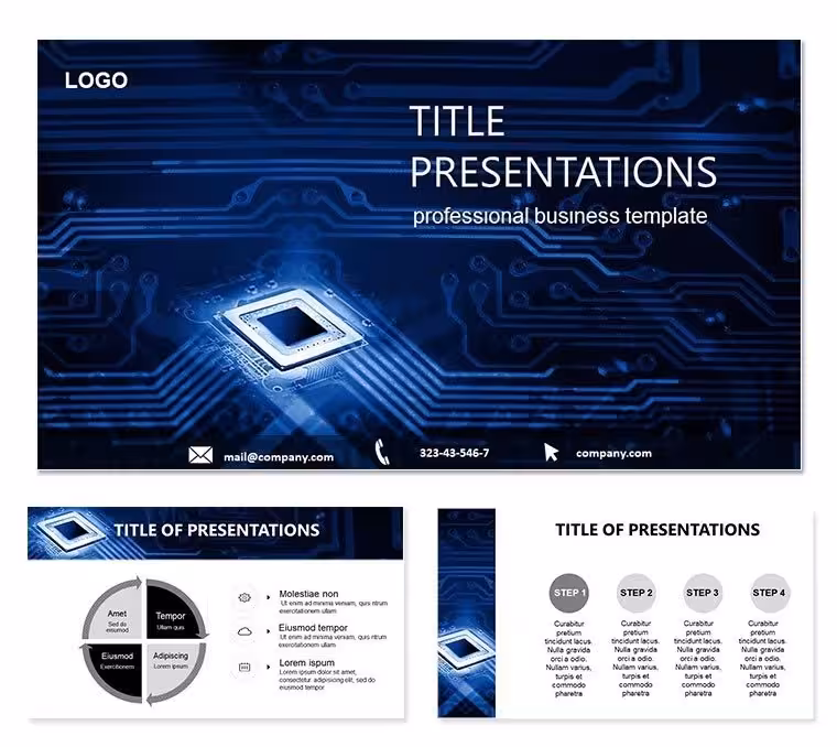 Chip Technology PowerPoint Template: Circuit Your Insights