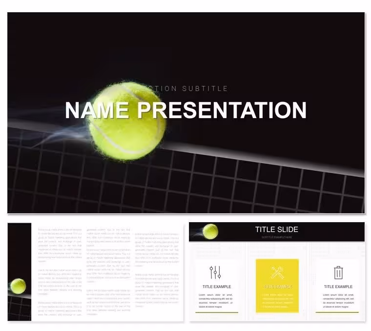Engaging Playing Tennis Keynote Slides