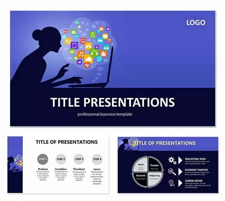Social Media Marketing Keynote Template - Themes