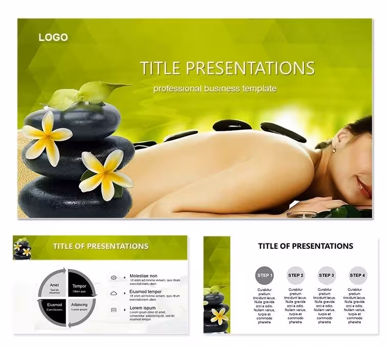 Stone Massage PowerPoint Template: Ignite Healing Narratives