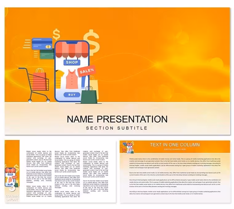 Online Shop Sale Keynote templates