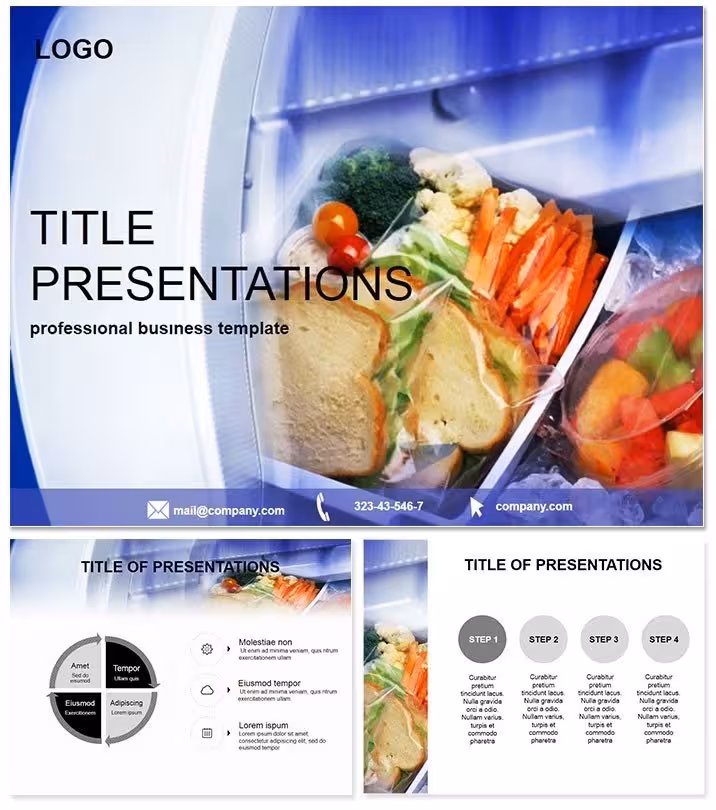 Thermos Food PowerPoint Template for Culinary Creators