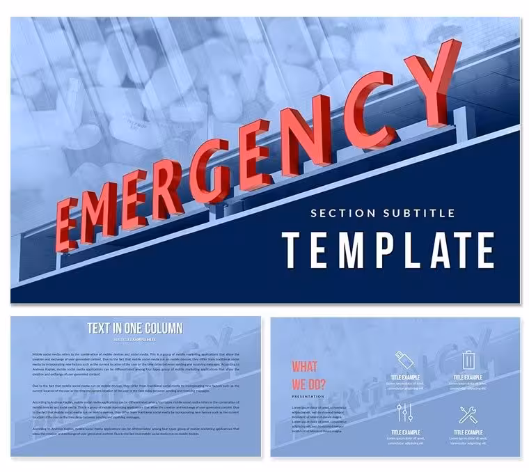 Emergency Keynote Templates Presentation