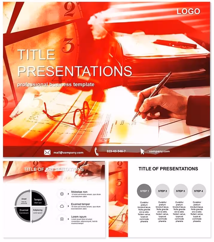 Time to prepare report PowerPoint templates