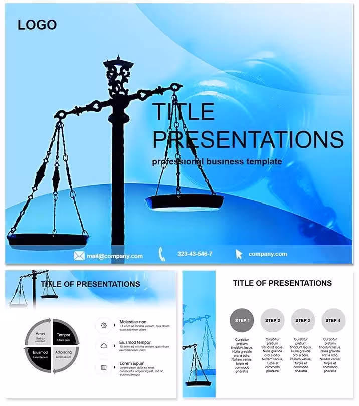 Justice Court PowerPoint Template