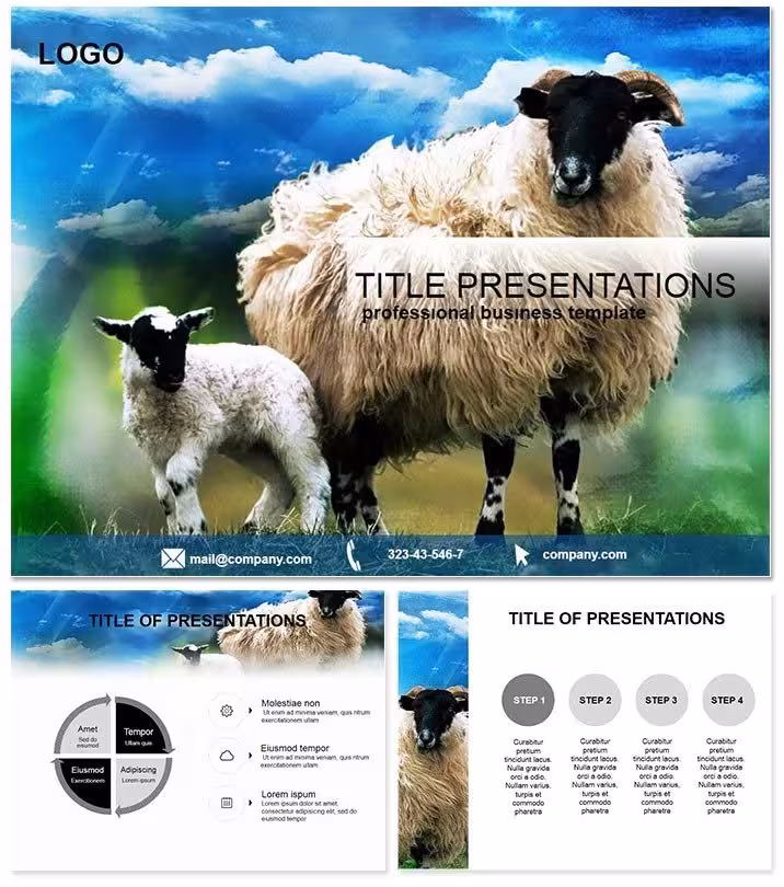 Sheep Farm PowerPoint Template: Herd Your Harvest