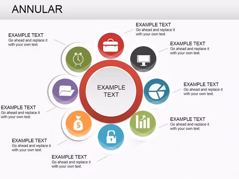 Annular Keynote Charts Template - Professional Design