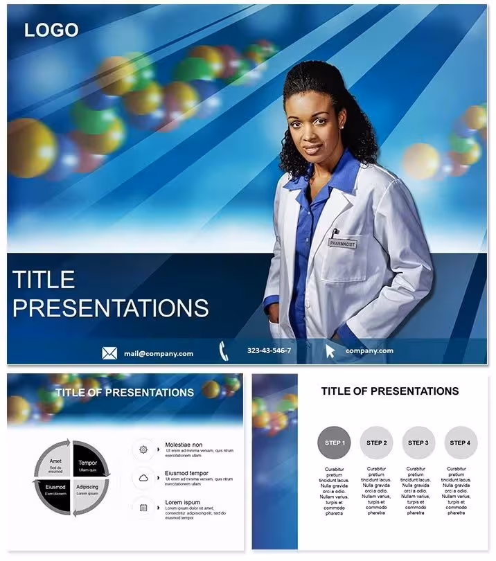 Online Pharmacy Management PowerPoint Template - Fully Editable | Instant Download | ImagineLayout