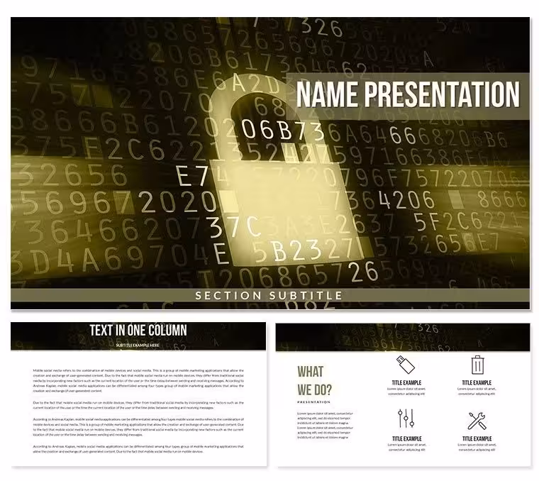 IT Administrator Access, Protection Keynote Templates
