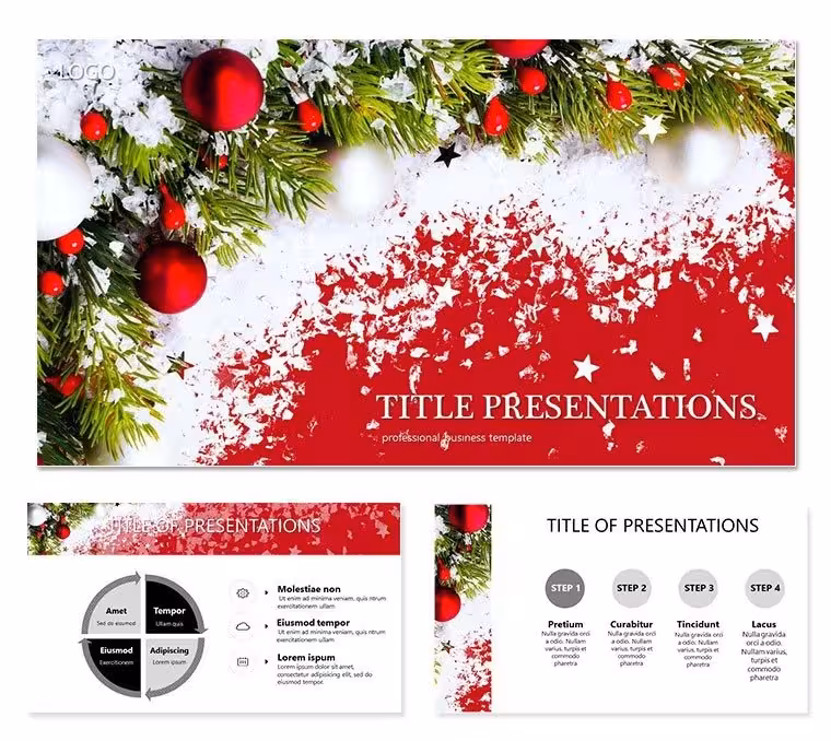 Celebrate Christmas properly PowerPoint template