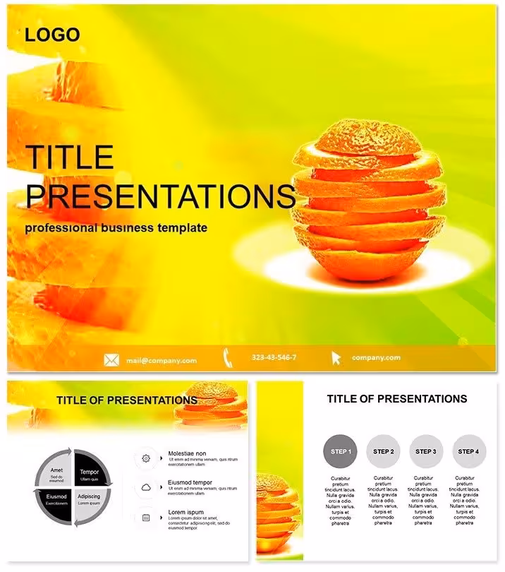 Shape Health Narratives: Diet Products PowerPoint Template