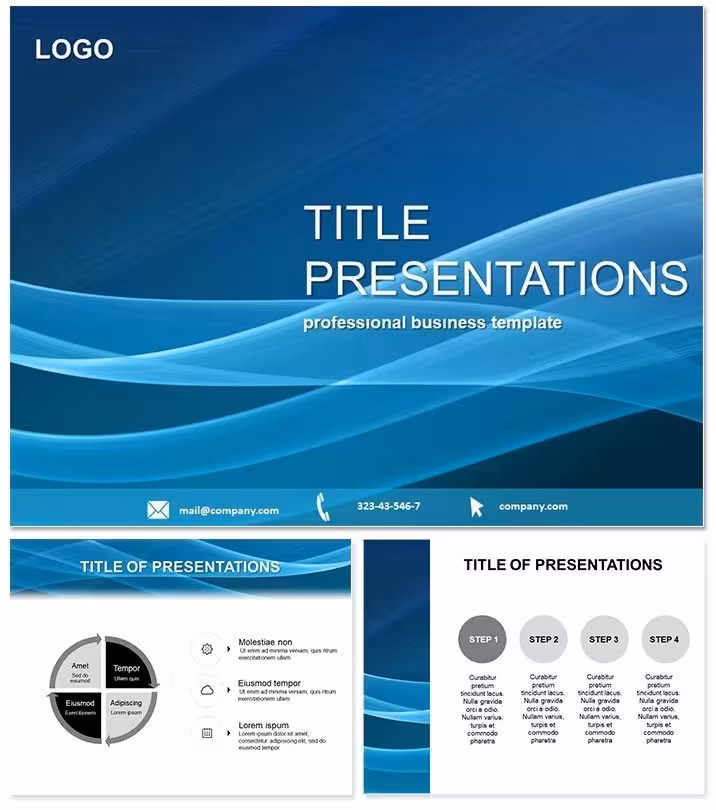 Blue Waves PowerPoint Design