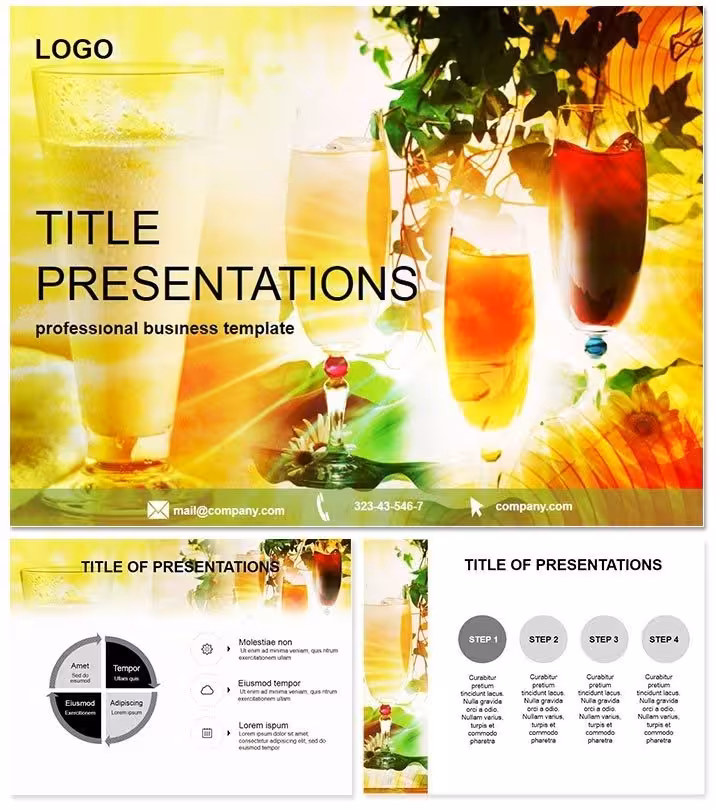 Refreshing Drinks PowerPoint Template