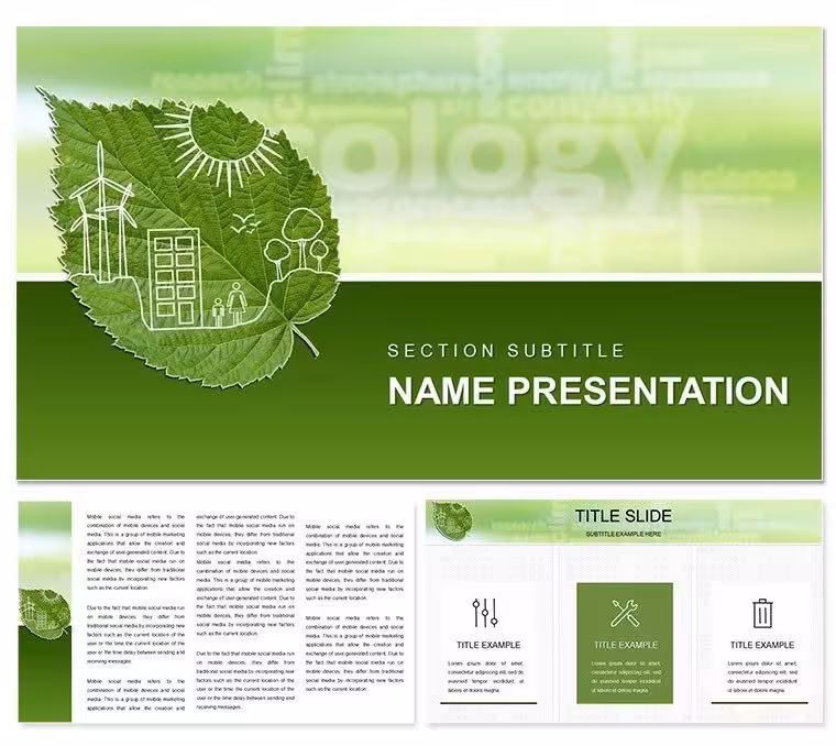 Ecology Types of Ecosystem Keynote Template: Nature's Visual Guide