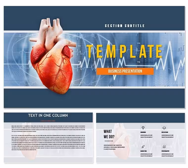 Heart Diseases Keynote template Presentation