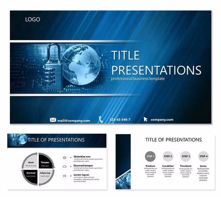 Access Denied PowerPoint Template - Professional Presentation Design