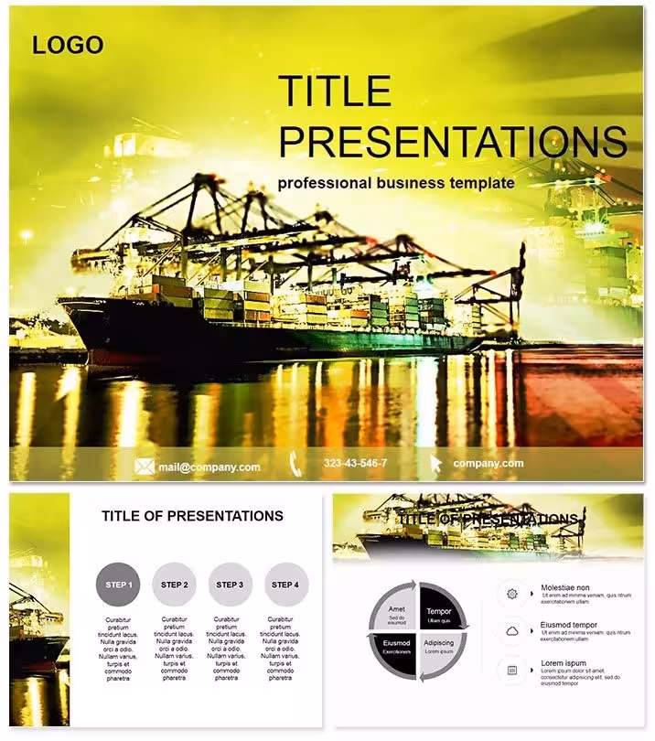 Freight Shipping Keynote Logistics Tool