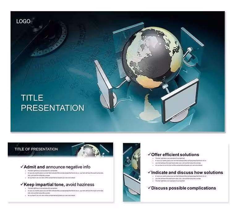 Computer Network Service PowerPoint Template